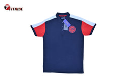 RL PREMIUM  POLO SHIRT - NAVY BLUE + WHITE + RED