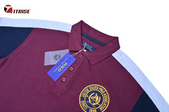 RL PREMIUM  POLO SHIRT - MAROON + BLACK + WHITE