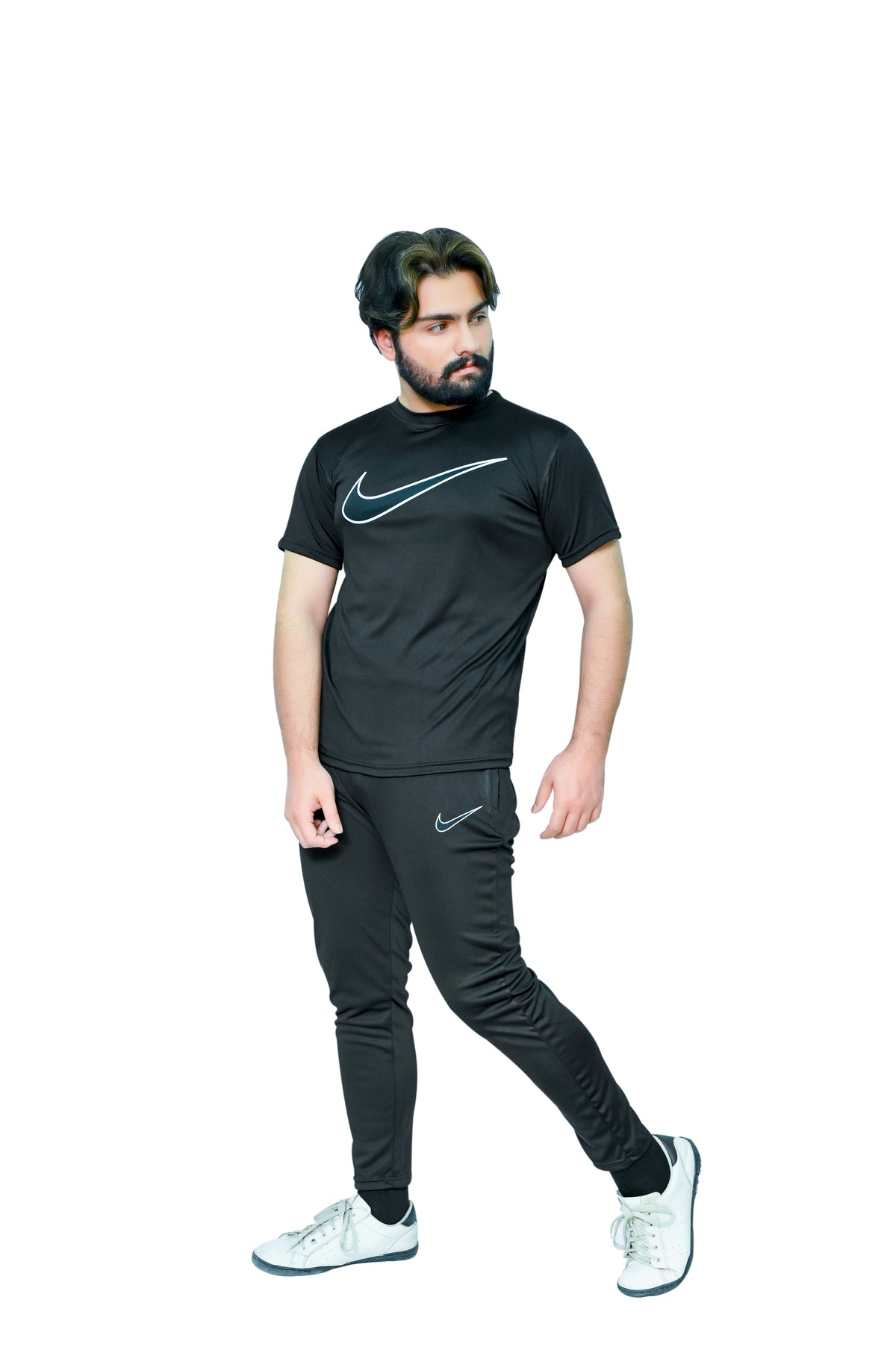 NK Black Tracksuit  - Summer (Shirt & Trouser)